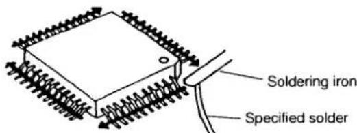 Soldering iron Specified solder