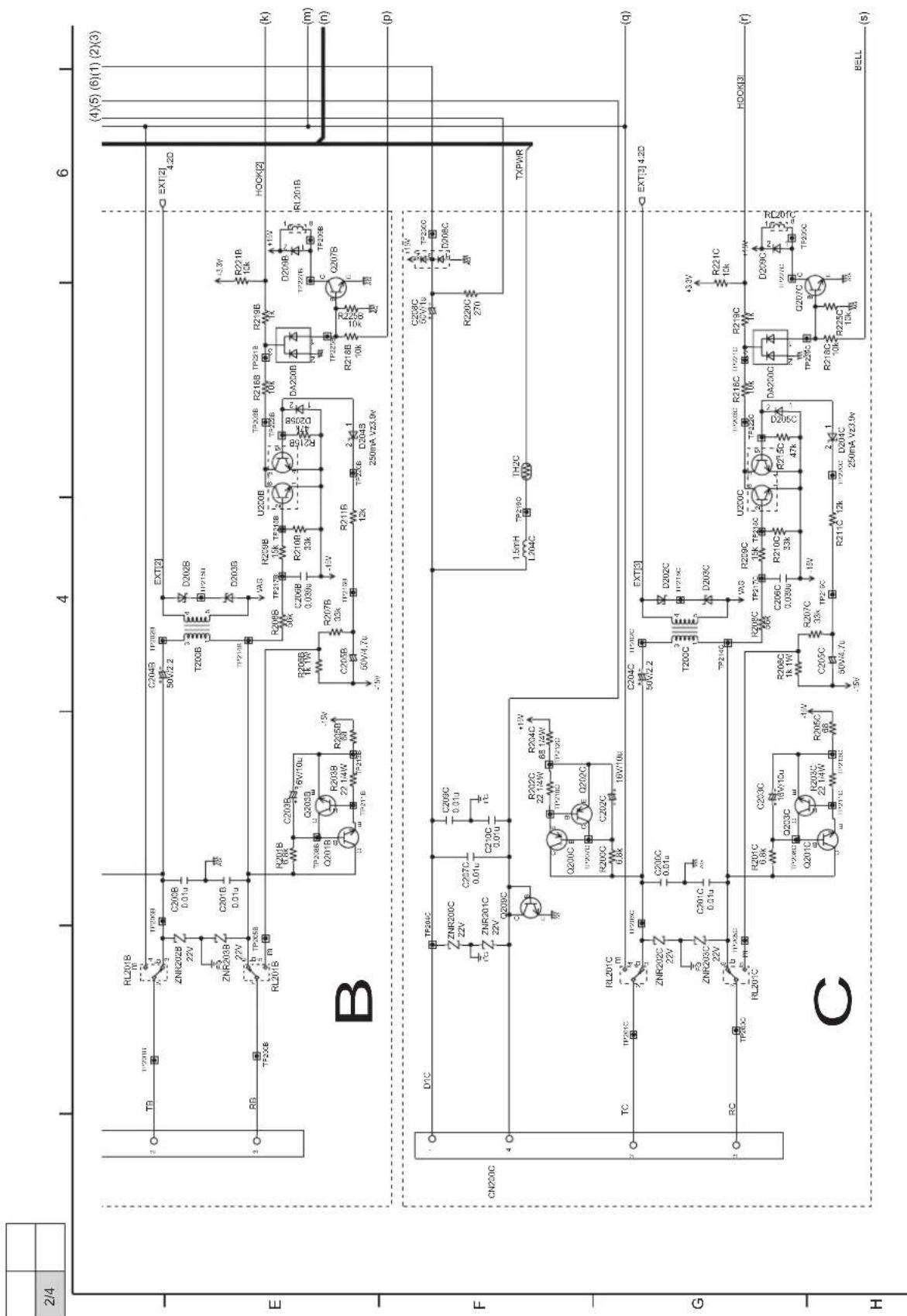 2/4 E B F G H C (4)(5) (6)(1) (2)(3) EXT[3] (4)(5) (6)(1) (2)(3) R221B 12k HOOK[3] RL201B (c) (m) (n) (p) TXPWR C209C 50V/1u TP230C D208C R220C 270 C209C 50V/1u TP230C D208C R221C 10k EXT[3] 4.2D R218C 10k D209C TP230C Q207B R218B 10k D204B 250mA Vz3.9V R211B 33k R210B 33k R209B 15k TP230B U200B R216B 10k TP230B D207B R218B 10k TP230B DA200B R219B 1k TP230B D209B TP230B R218B 10k TP230B D209B TP230B R218C 15k TP230C D209C TP230C R216C 10k TP230C D209C TP230C R219C 10k TP230C DA200C R218C 10k TP230C D209C TP230C R219C TP230C D209C TP230C R218C 15k TP230C D209C TP230C R219C TP230C D209C TP230C R218C 15k TP230C D209C TP230C R219C TP230C D209C TP230C R219C TP230C D209C TP230C R218C 15k TP230C D209C TP230C R219C TP230C D209C TP230C R218B 10k TP230B D204B 250mA Vz3.9V