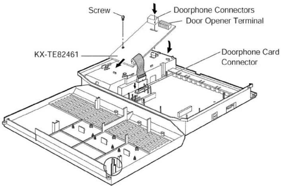 Screw KX-TE82461 Doorphone Connectors Door Opener Terminal Doorphone Card Connector