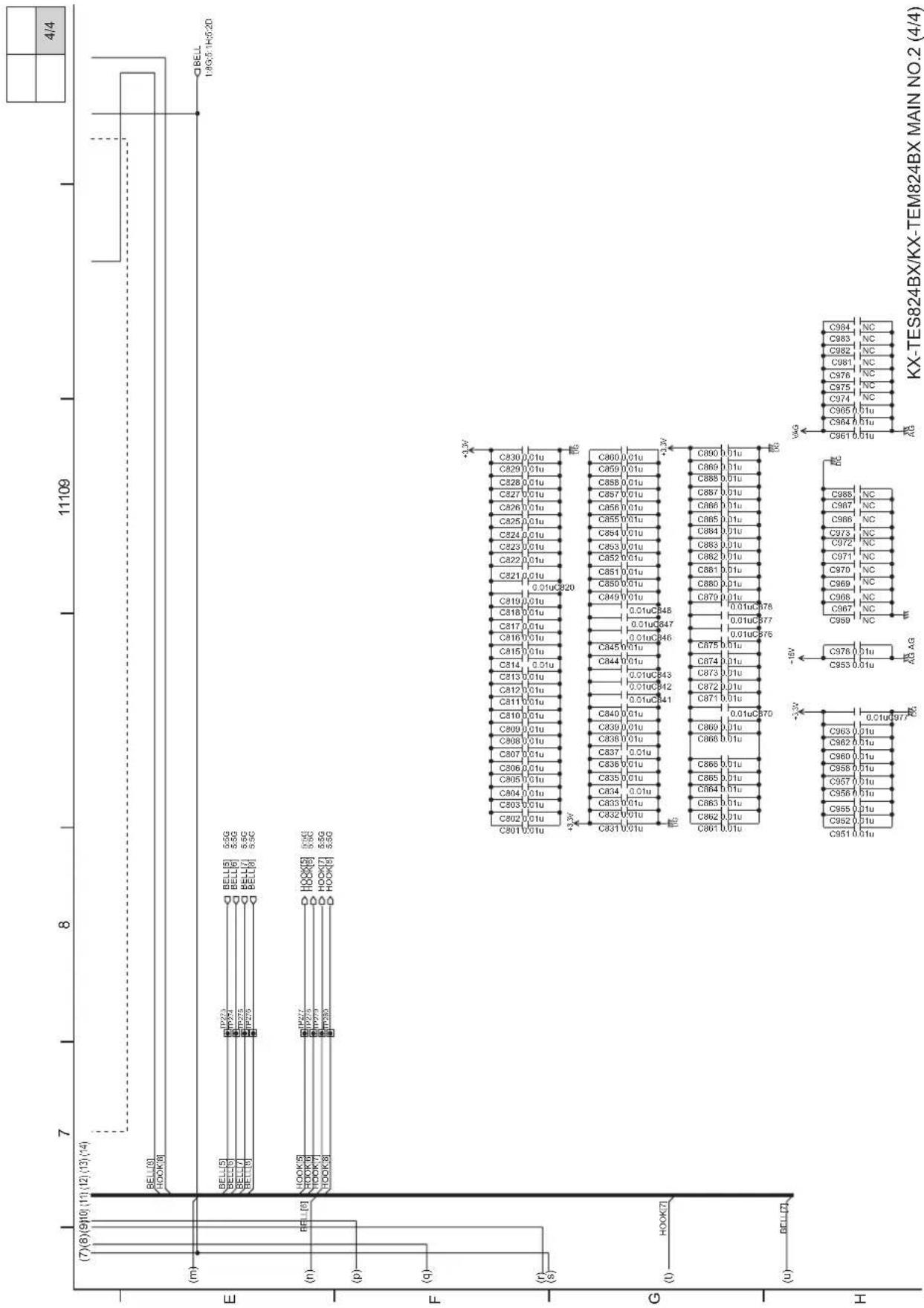 PANASONIC KX-TE82461X - SCHEMATIC DIAGRAM (KX-TES824BX/KX-TEM824BX) - 8