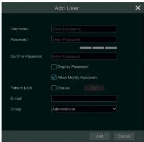 Speco Technologies H24WHRL - Add User - 1