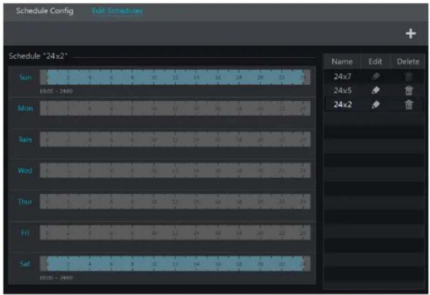 Speco Technologies H24WHRL - Add Schedule - 1