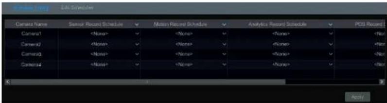 Speco Technologies H24WHRL - Record Schedule Conguraon - 1