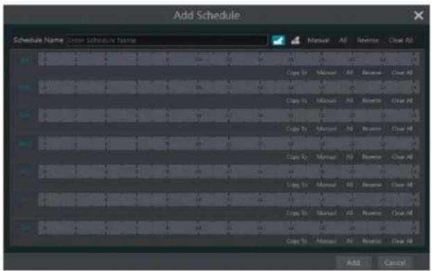 Speco Technologies H24WHRL - Add Schedule - 2