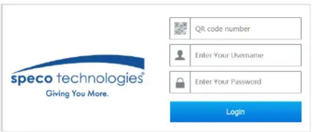 speco technologies® Giving You More. QR code number Enter Your Username Enter Your Password Login