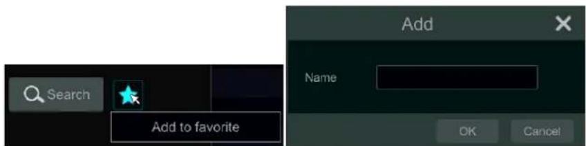 Search Add to favorite Add Name OK Cancel