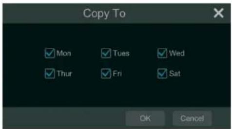 Copy To ✓ Mon ✓ Tues ✓ Wed ✓ Thur ✓ Fri ✓ Sat OK Cancel