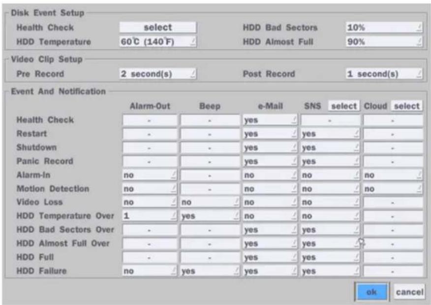 Speco Technologies D16WVN - System Event Notification - 1