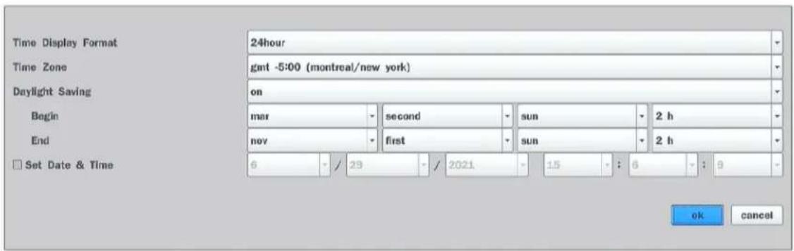 Speco Technologies D16WVN - 2-2. Setting Daylight Saving Time - 4