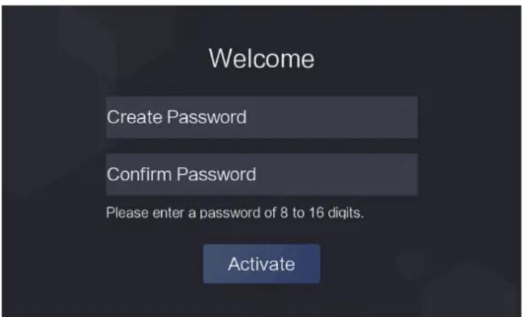 Welcome Create Password Confirm Password Please enter a password of 8 to 16 digits. Activate
