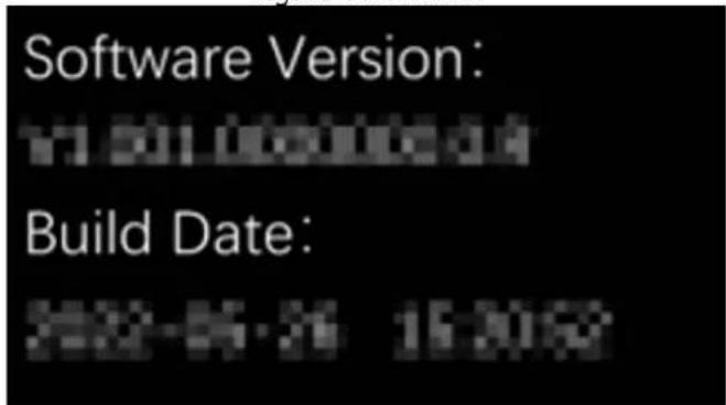 Software Version: Build Date:
