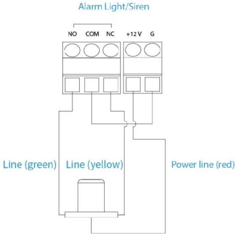 Dahua Technology VTA8311AB - Local Alarm Output Cable Connection - 1