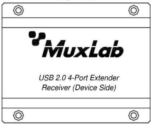 MuxLab USB 2.0 4-Port Extender Receiver (Device Side)