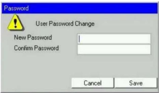 Password User Password Change New Password Confirm Password Cancel Save