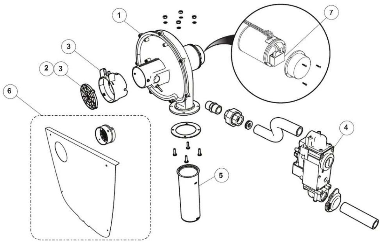ZODIAC JXi 370Mj - Combustion Chamber Assembly - 2