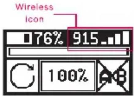 Wireless icon 76% 915... C 100% A B