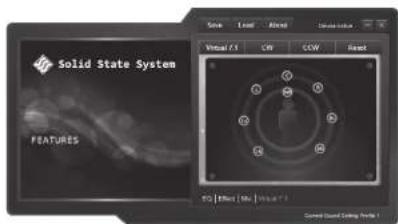 Solid State System FEATURES Save Load Reset Sat#e#o#e Virtual /X CW COW Reset E0 | Effect (No | Yes) Control Board Closing Profile 1