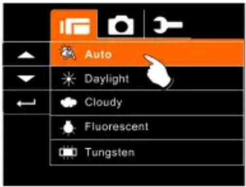 Auto Daylight Cloudy Fluorescent Tungsten