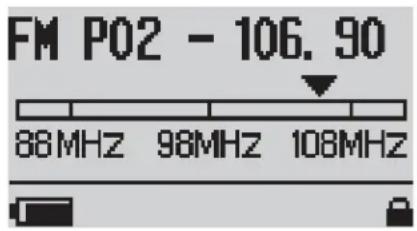 SANDISK Sansa M200 - Using the FM Radio Controls - 1