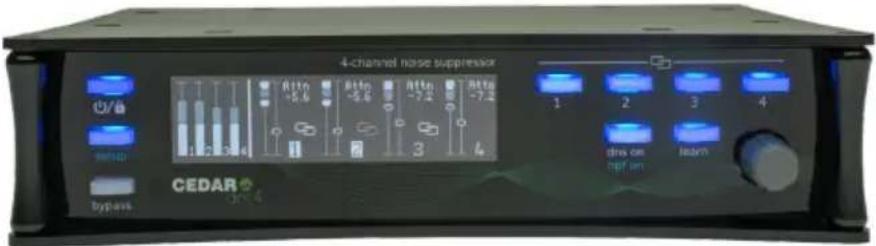 4-channel noise suppressor CEDAR 0/Hz 1.2 3.4 Rtg -5.6 Rtg -5.6 Rtg -7.2 Rtg -7.2 1 2 3 4 diss on top / in learn by-pass