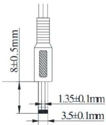 8±0.5mm 1.35±0.1mm 3.5±0.1mm