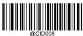 Newland FM80 Salmon - Restore the default Code IDs of all symbologies: - 7