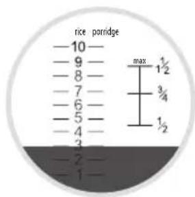 rice porridge -10 -9 -8 -7 -6 -5 -4 -3 -2 -1 max 1/2 3/4 1/2