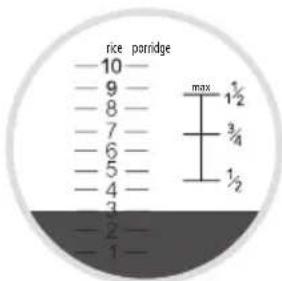 rice porridge -10 -9 -8 -7 -6 -5 -4 -3 -2 -1 max 1/2 3/4 1/2
