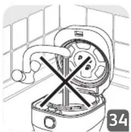 Diagram of a mechanical device with a cross symbol indicating a crossed part, no text or labels present