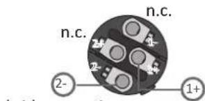 n.c. 2- n.c. 1+ 2- 1+