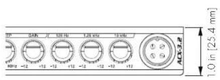 SP 84Hz J 100 Hz 120 Hz 140 Hz ACX-3.2 +12 -12 +12 -12 +12 -12 -12 +12 1.0 in [25.4 mm]