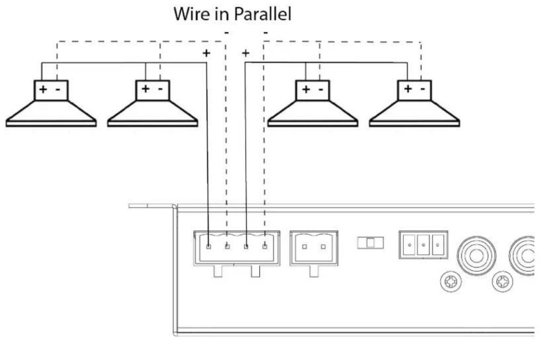 TeachLogic Matrix IMA-121 - Connection of speakers - 1