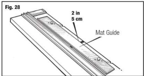 Fig. 28 2 in 5 cm Mat Guide