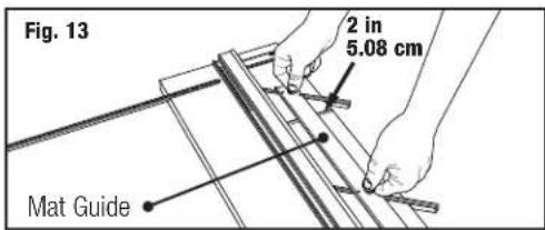 Fig. 13 2 in 5.08 cm Mat Guide