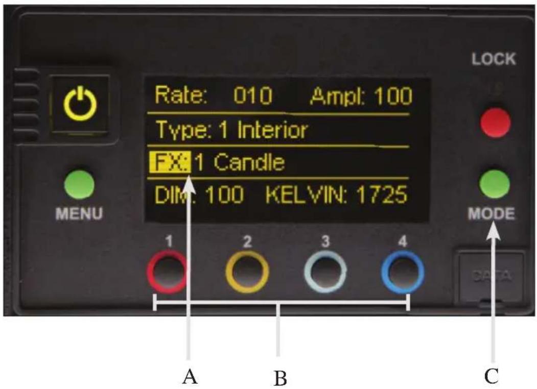 Kino Flo Diva-Lite 20 LED - Control Panel - FX (Effects) - 1