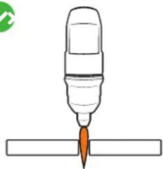UNIMIG RAZOR CUT 40 Air - Torch tip height &amp; position - 2
