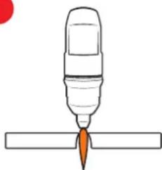 UNIMIG RAZOR CUT 40 Air - Torch tip height &amp; position - 8