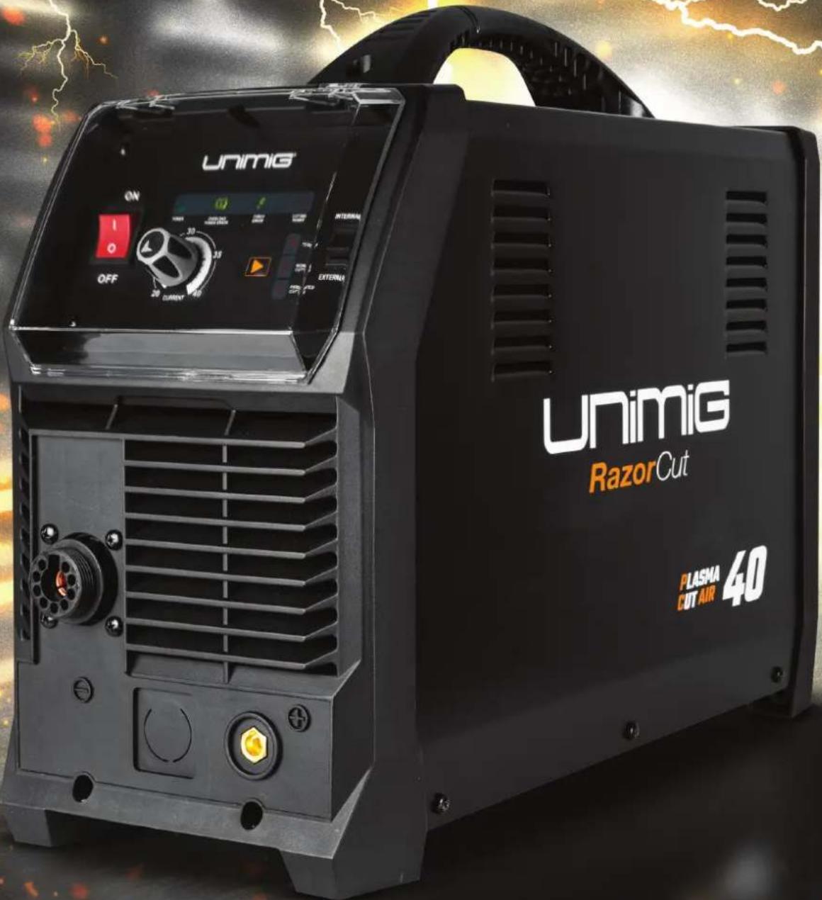 Unimig ON OFF 30 35 20 DINARY 40 INTERNAT EXTERNAL UNimig RazorCut PLASMA CUT AIR 40