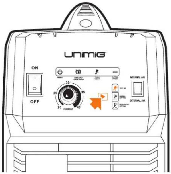 UNiMiG ON OFF (3) POWER OVER-LOAD POWER AIRS TEMP LENGTH LEFTING PUMS INTERNAL AIR 30 25 35 20 CURRENT 40 TEST AIR EXTERNAL AIR