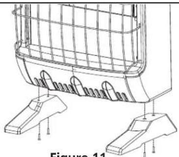 HeatStar HSSVFRD30NGBT - FLOOR MOUNTING AWAY FROM WALL: - 1