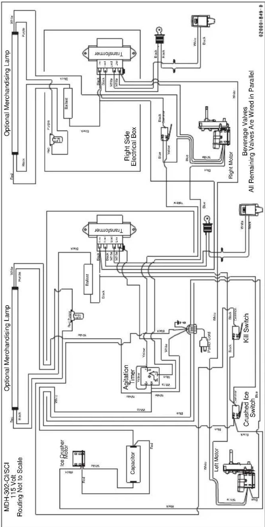 Servend S-200 - MDH 302 115V WIRING DIAGRAM - 1