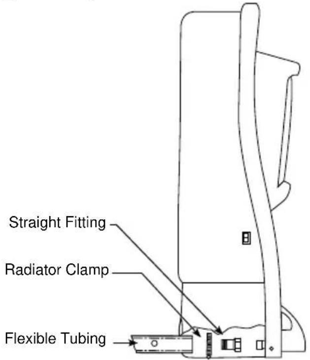 Straight Fitting Radiator Clamp Flexible Tubing