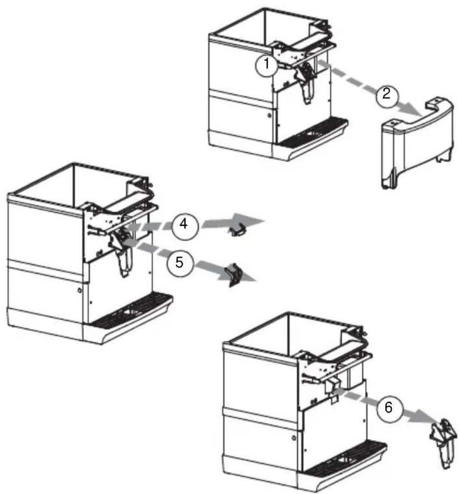 Servend S-200 - DISASSEMBLE THE ROCKING CHUTE - 1