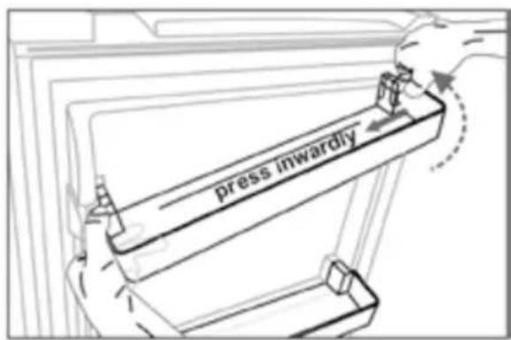 press inwardly