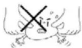 Hand-drawn sketch of a skull with a cross mark and label 'i' indicating a specific anatomical or pathological feature.