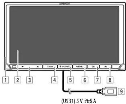 KENWOOD DMX6019BT - Component Names and Operations - 3