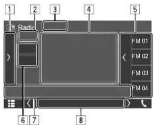 KENWOOD DMX6019BT - Playback information on the source control screen - 1