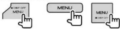 KENWOOD DMX6019BT - Display the pop-up short-cut menu. - 1