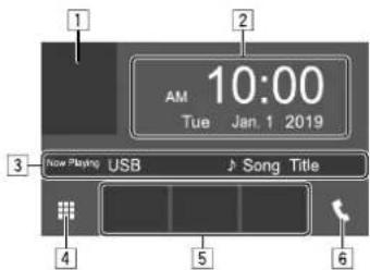 KENWOOD DMX6019BT - Home screen - 1