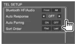KENWOOD DMX6019BT - Make the settings. - 1